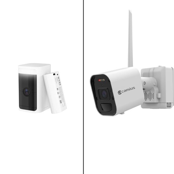 Wyze Camera Battery Powered (Wyze Battery Cam Pro) vs. Camius 4K Battery Operated Wireless Camera System (WF4K-4C-4T)